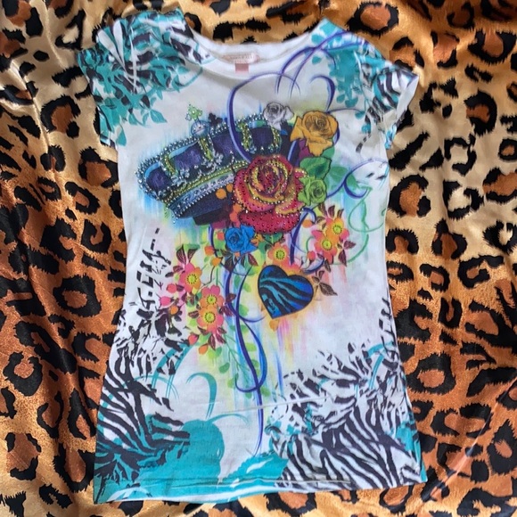 🌺Floral multicolored shirt🌺 - Picture 2 of 3